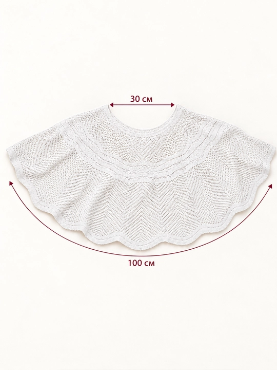 Ayollar uchun yelkaga ajurli yopinchiq, 30 × 100 sm