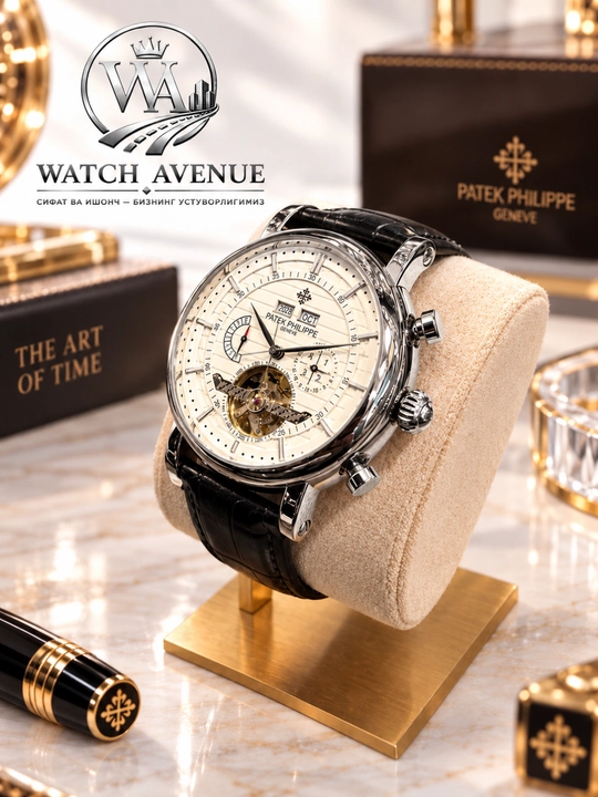 Patek Philippe Complications Automatic Silver — часы с 4 функциями