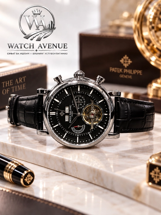 Patek Philippe Complications Automatic Silver — часы с 4 функциями