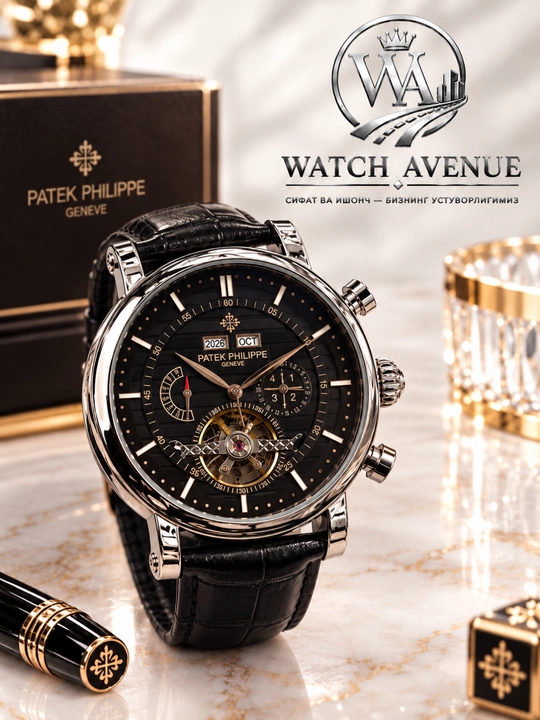 Patek Philippe Complications Automatic Silver — часы с 4 функциями