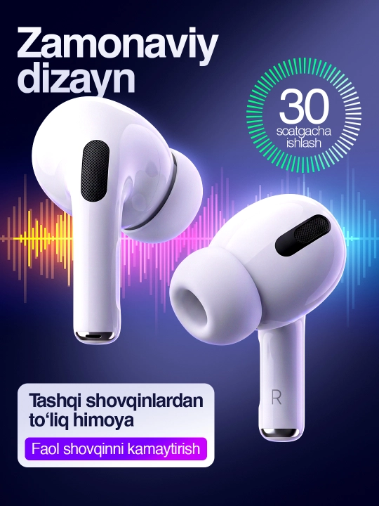 Quloqchin, naushnik,Simsiz quloqchin,musiqa tinglash va suhbatlashish uchun qulay