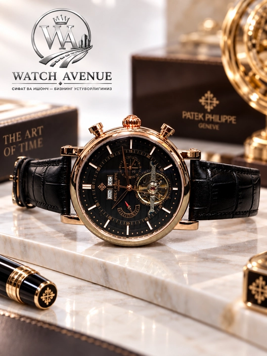Patek Philippe Complications Automatic Rose Gold - 4 funksiyali soat