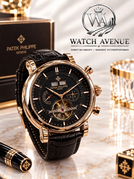 Patek Philippe Complications Automatic Rose Gold - 4 funksiyali soat