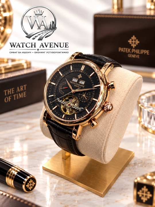 Patek Philippe Complications Automatic Rose Gold - 4 funksiyali soat