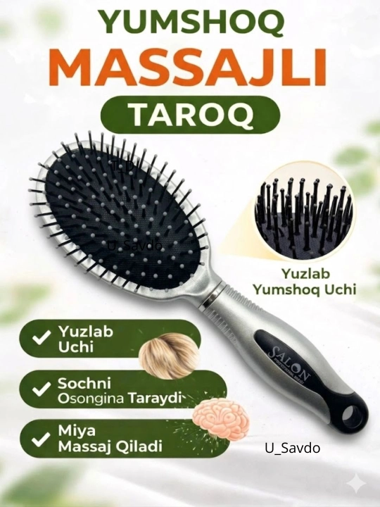 Soch quritgich fenlar professional, massaj taroq sovg'aga