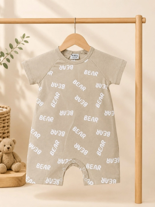 Chaqaloqlar uchun yozgi romper, bodi, 3-18 oy, tabiiy paxtadan - 