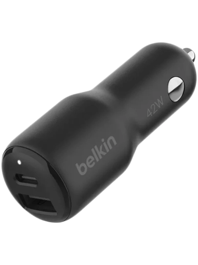 BELKIN Car Charger 42w - 30w USB-C PD PPS + 12w USB-A - 