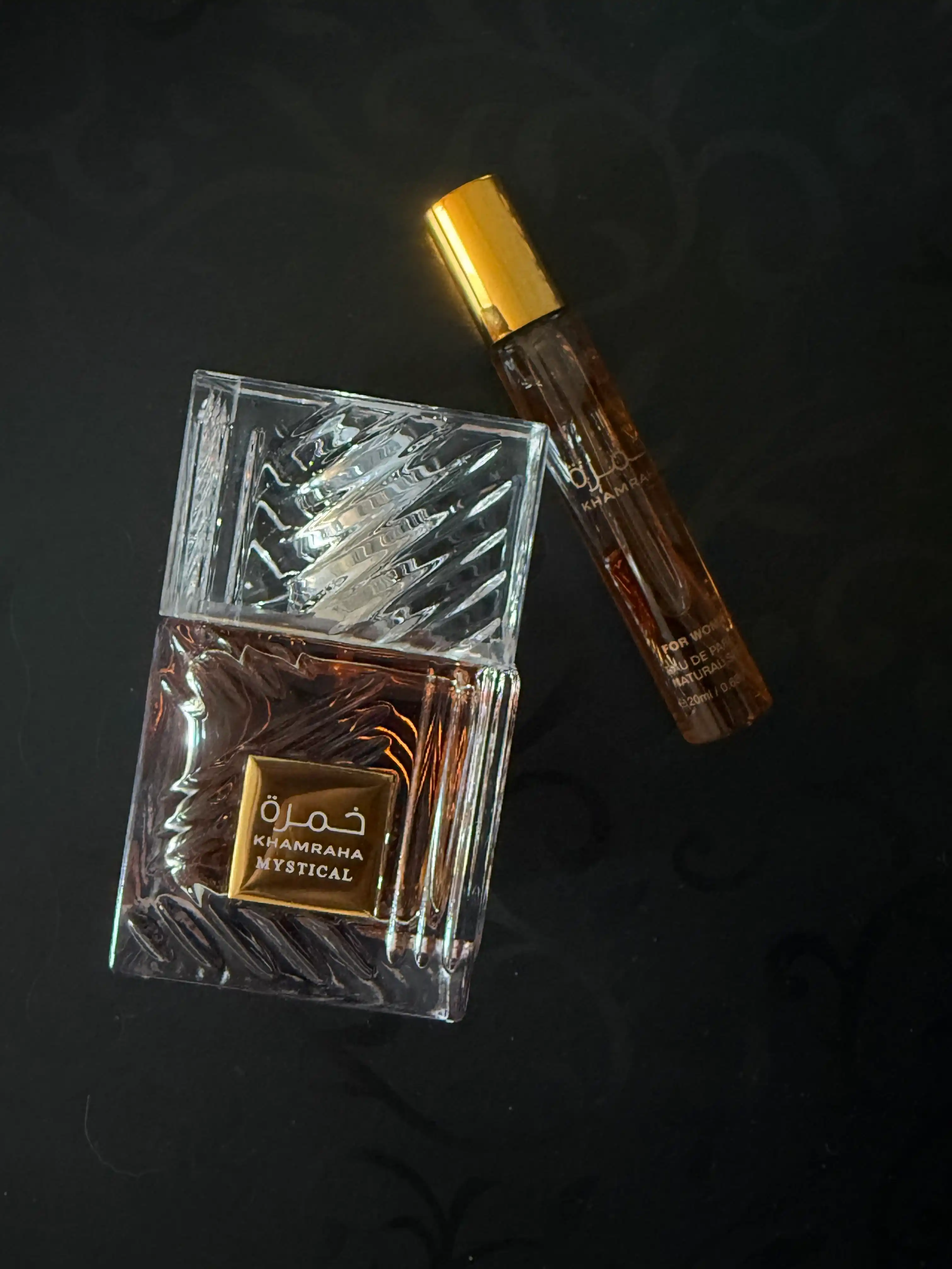 Lattafa Khamrah Parfyumlangan suv, 100 ml, Sharqona shirinlik