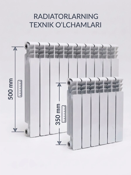 AKFA seksiyali radiatori, bimetall va alyuminiy isitish tizimi