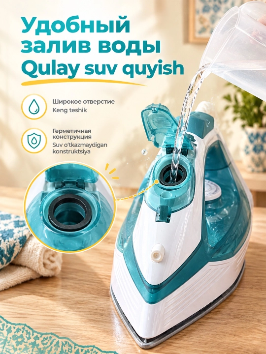 SOKANY SK-11023 dazmol 2000W keramika taglik vertikal bug‘ tez isitish