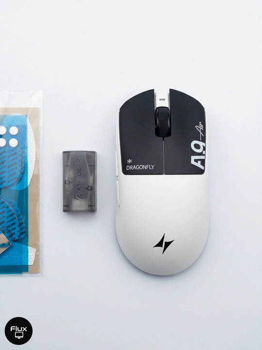 Simsiz o'yin sichqonchasi ATK Dragonfly A9 Air, PAW3950 Ultra, 8K, 47g