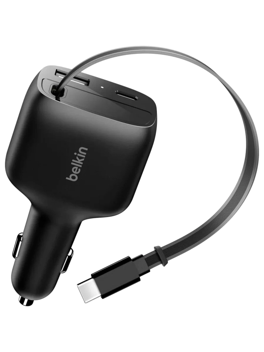 Belkin BoostCharge Retractable Car Charger 75W