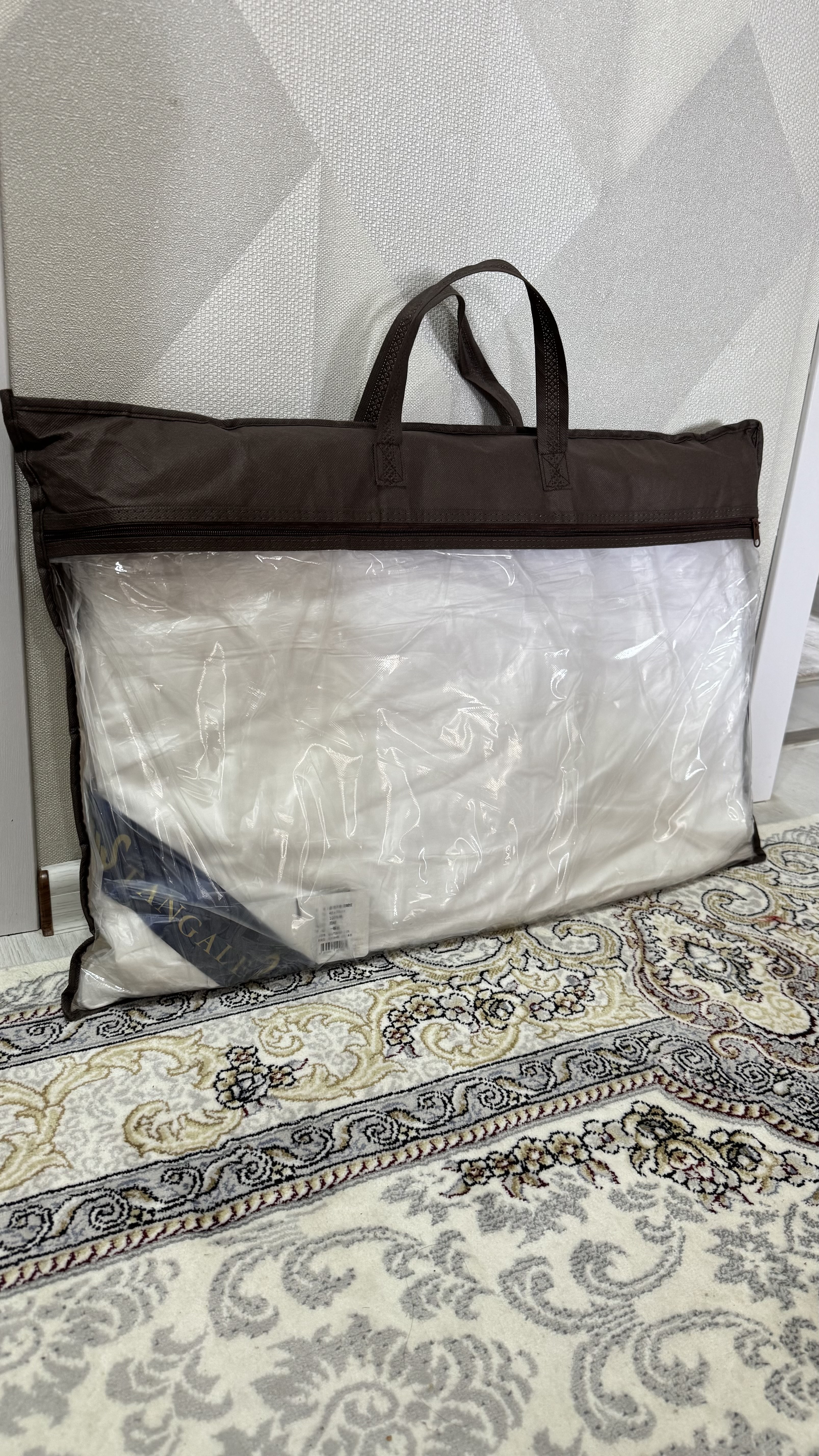 Подушка для сна TANGALE 50×70 см, 100% хлопок, натуральное гусиное перо