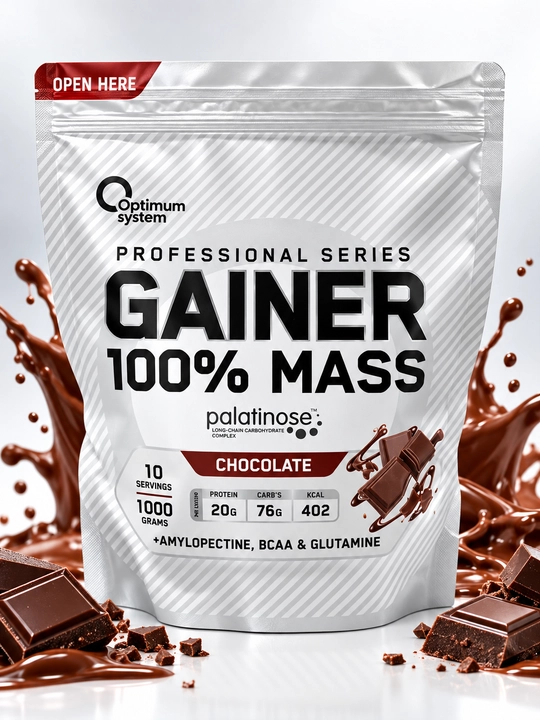 Optimum System Gianer 100% mass 1000g, гейнер для набора массы