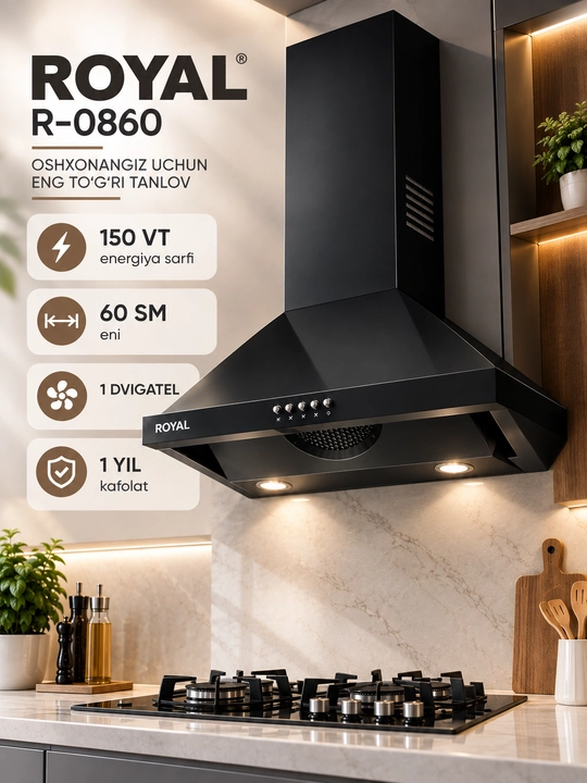 Oshxona ventilyatori R-0860