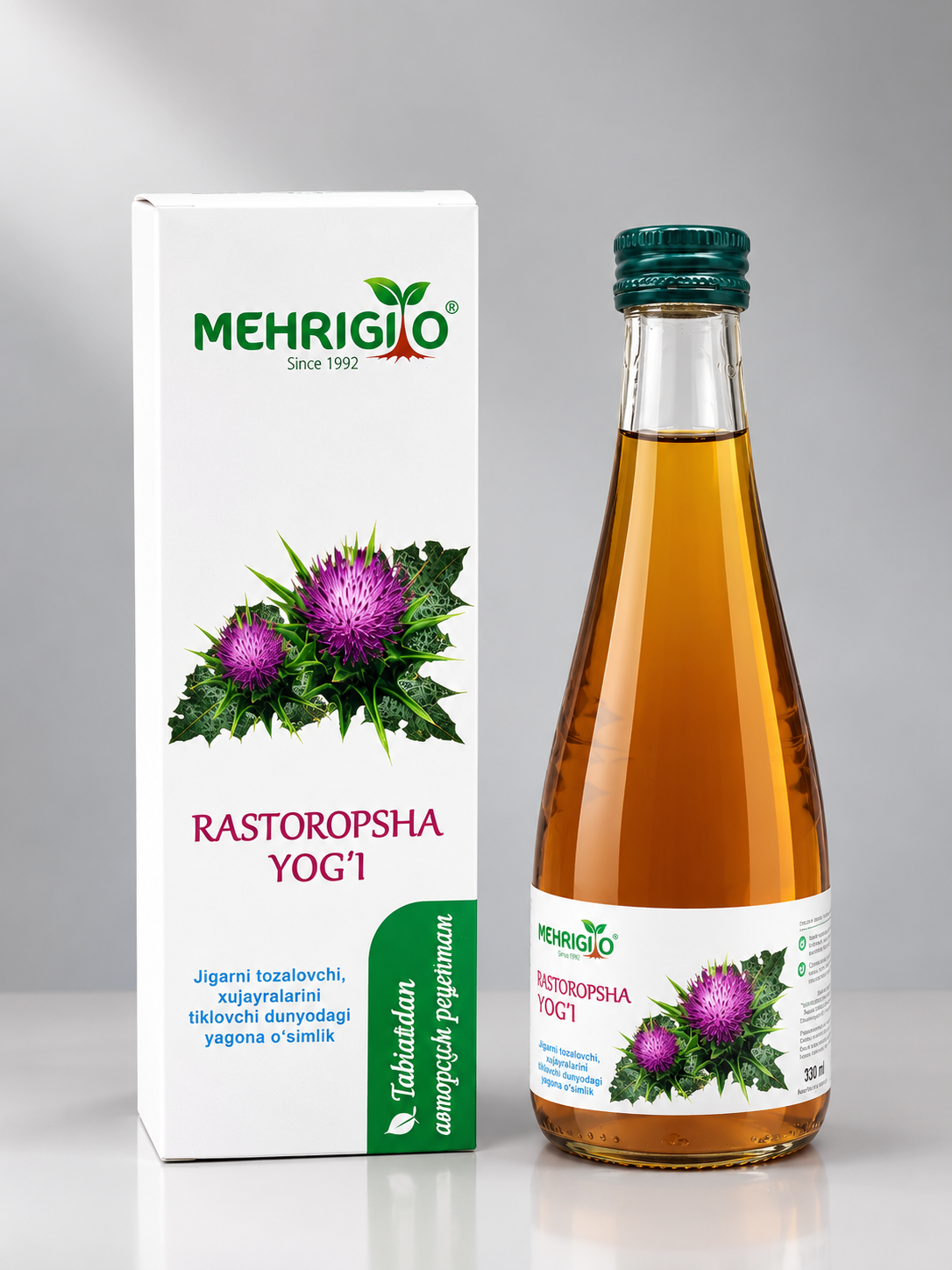 Масло расторопши «Mehrigiyo», 330 мл. Смесь масел нерафинированных "DOCTOR ALI ORGANIC-2" - 