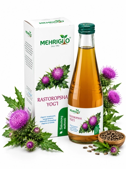 Масло расторопши «Mehrigiyo», 330 мл. Смесь масел нерафинированных "DOCTOR ALI ORGANIC-2"