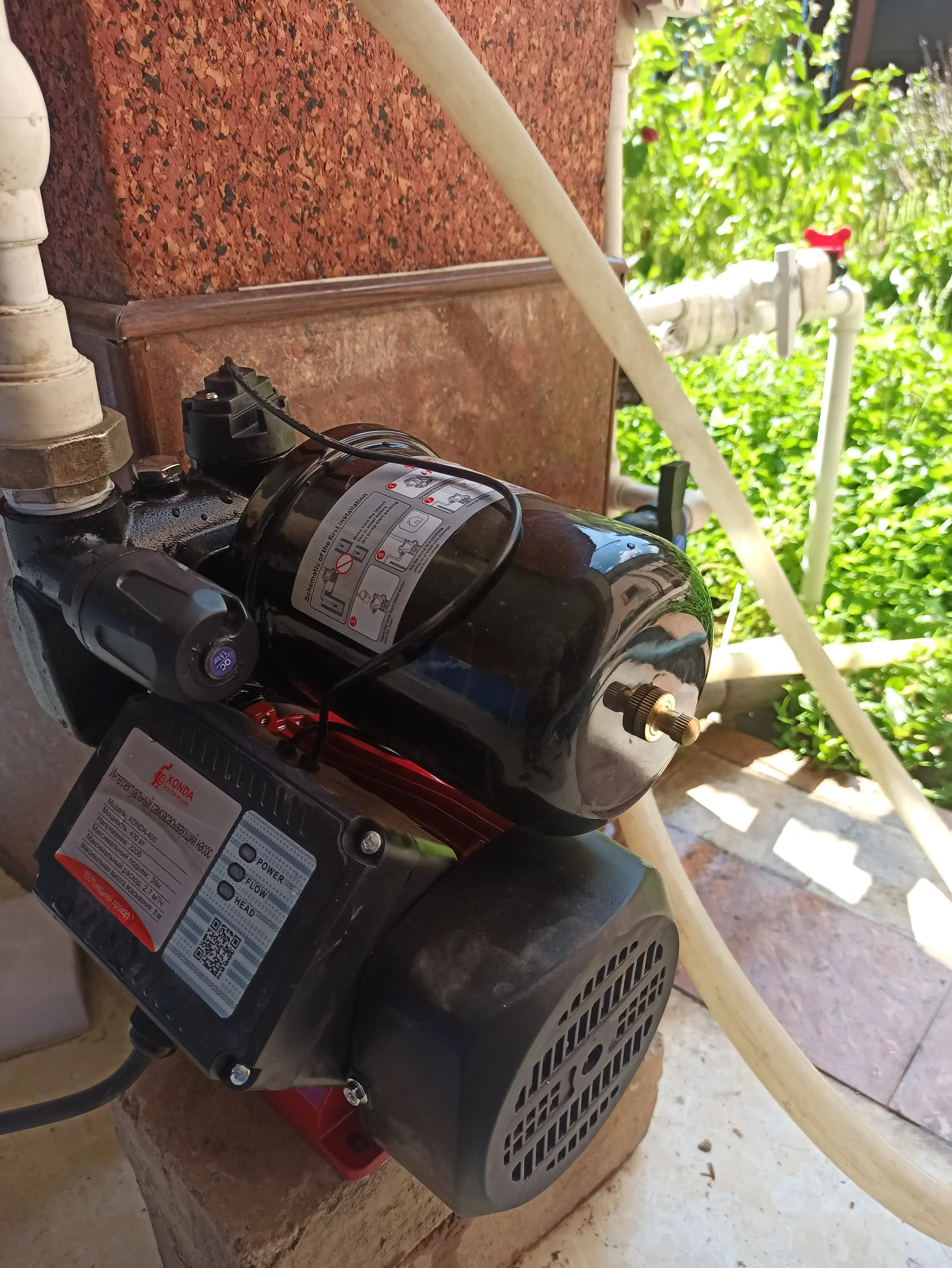 Honda-400 avtomatik suv nasosi, booster 370w, 220v, 38 m, quruq ishlashdan himoya