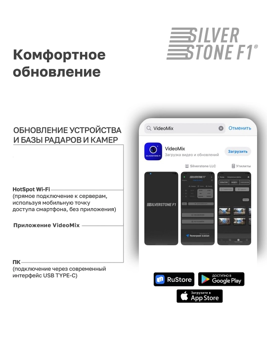 Радар-детектор SilverStone F1 DOPPLER II PRO Wi-Fi
