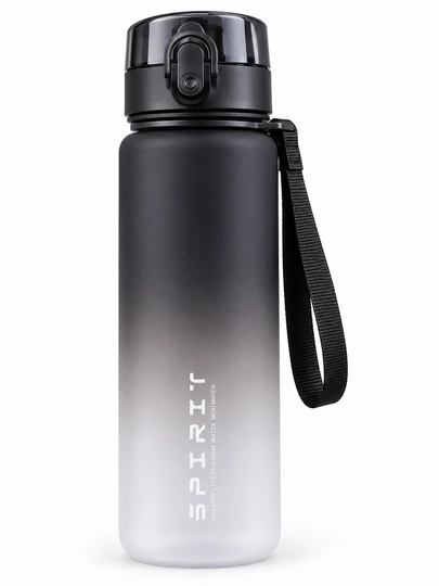 Sport suv idishi 650 ml, choy filtrli, tugmali qopqoq va qo‘l tasmasi bilan