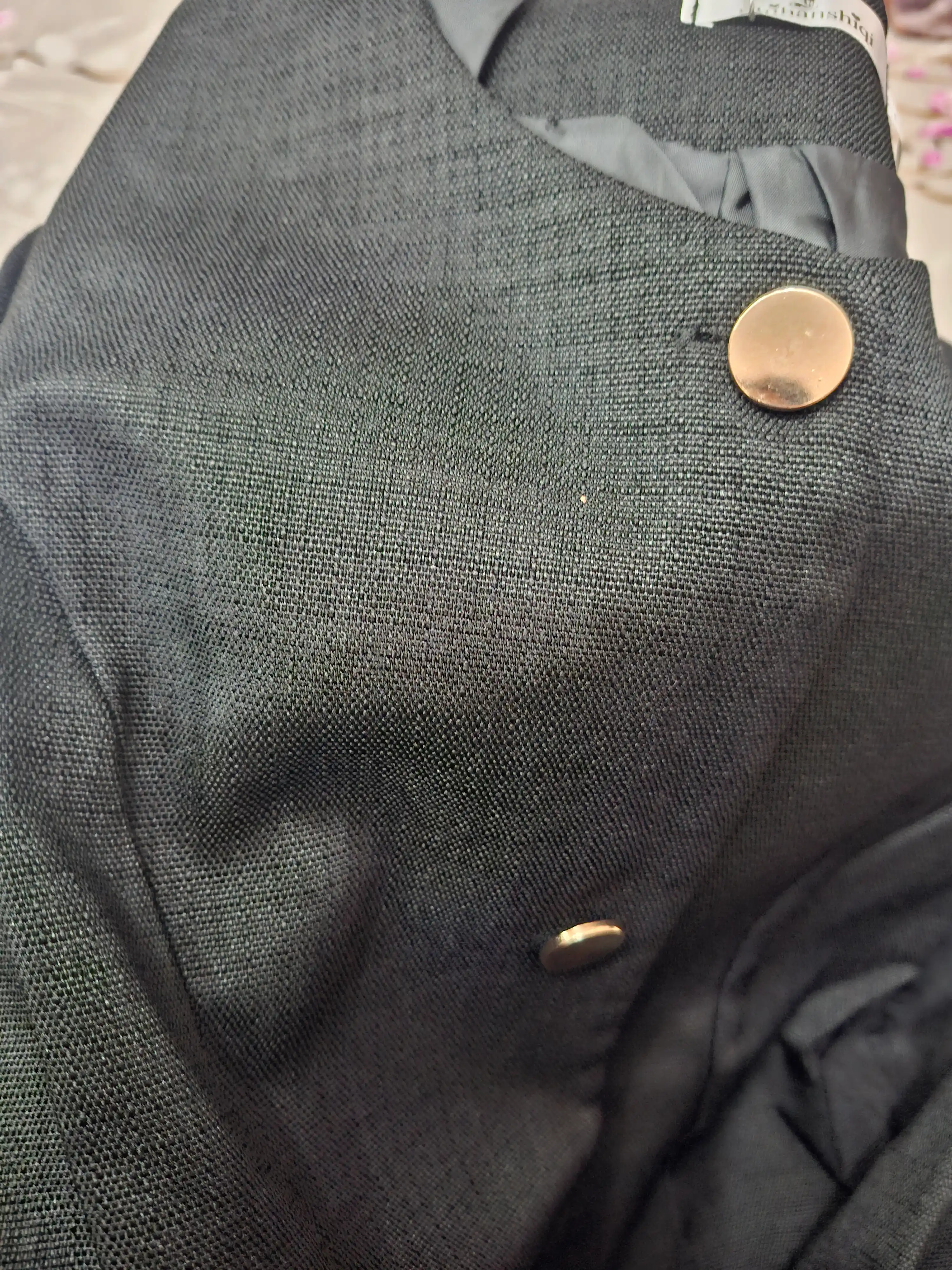Tvid jaket, klassik pidjak, dumaloq yoqali kostyum, ayollar uchun bahor va kuzgi, L va XL