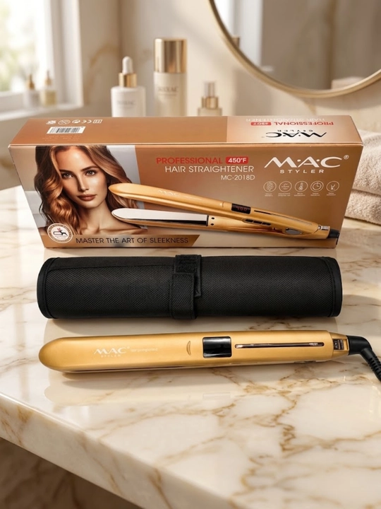 MAC Styler professional dazmol, soch to‘g‘rilagichi MC-2018 LED displeyli, keramika