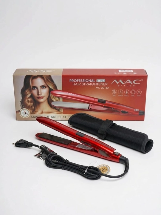 MAC Styler professional dazmol, soch to‘g‘rilagichi MC-2018 LED displeyli, keramika