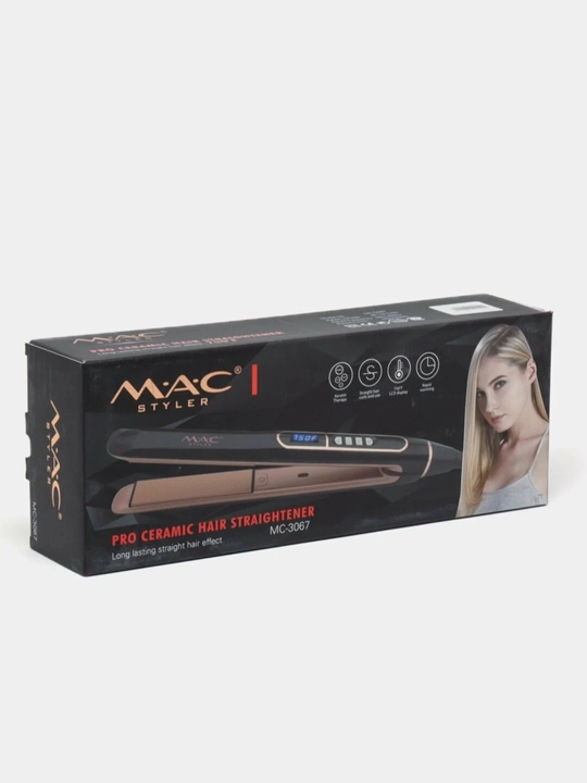 MAC Styler professional dazmol, soch to‘g‘rilagichi MC-2018 LED displeyli, keramika