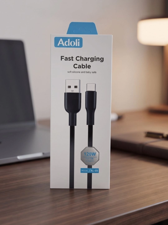 USB Type-C 3.0 USB Micro kabeli, 6A, mustahkam, tez zaryadlash va ma’lumot uzatish uchun