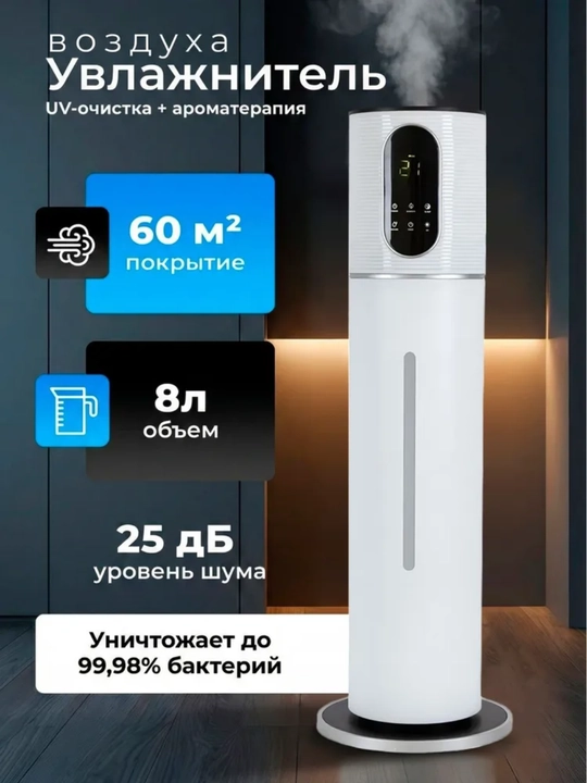 Увлажнитель, увлажнитель воздуха, ультразвуковой увлажнитель, увлажнитель для дома, офиса - 