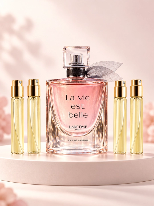 Lancôme La Vie Est Belle ayollar atiri Eau de Parfum, vanil, iris va pachulili shirin ifor - 
