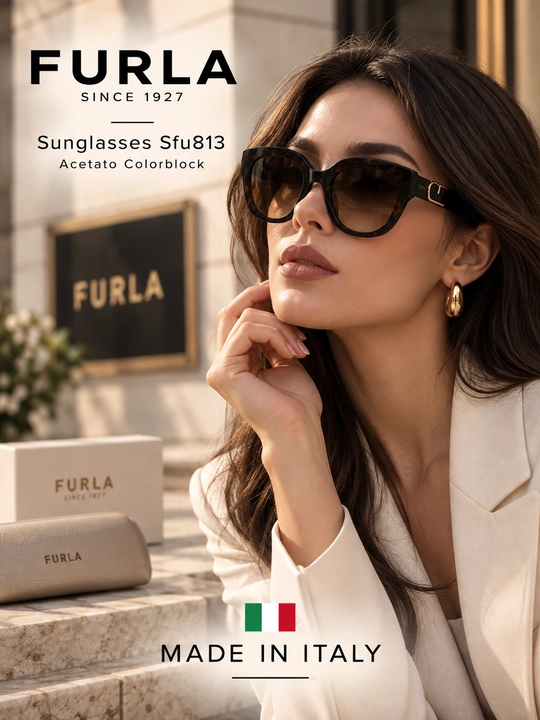 Ko'zoynak Furla Sunglasses Sfu813 - Acetato Colorblock