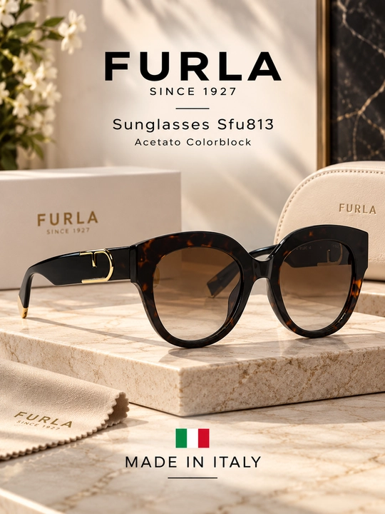 Очки Furla Sunglasses Sfu813 - Acetato Colorblock - 