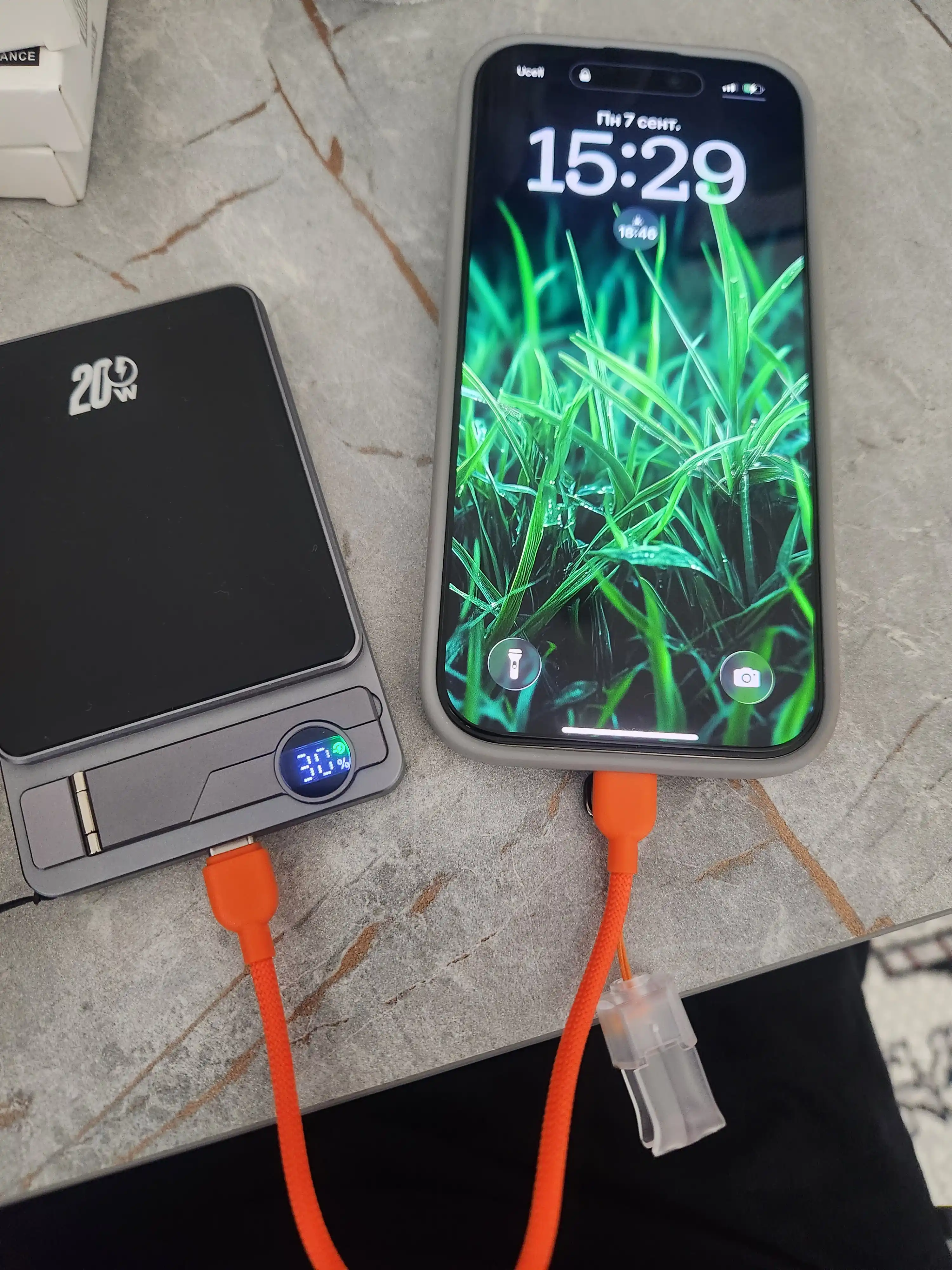 Кабель Type-C to Lightning, 60W, быстрая зарядка и передача данных, брелок для телефона