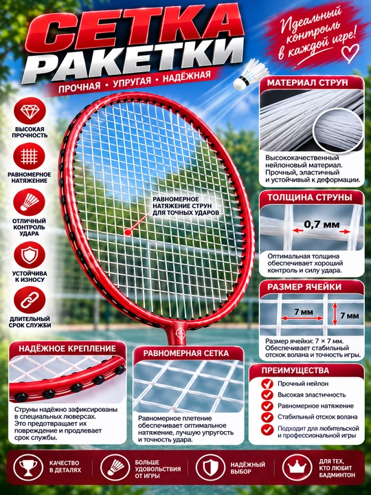Набор для бадминтона Yonex (2 ракетки + воланы + чехлы)