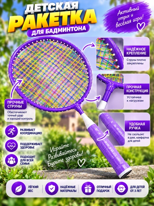Набор для бадминтона Yonex (2 ракетки + воланы + чехлы)