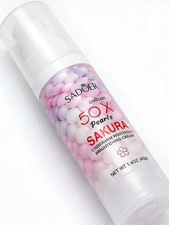 Отбеливающий крем для подмышек SADOER Sakura 50X Pearl — осветляющий уход, 40 г