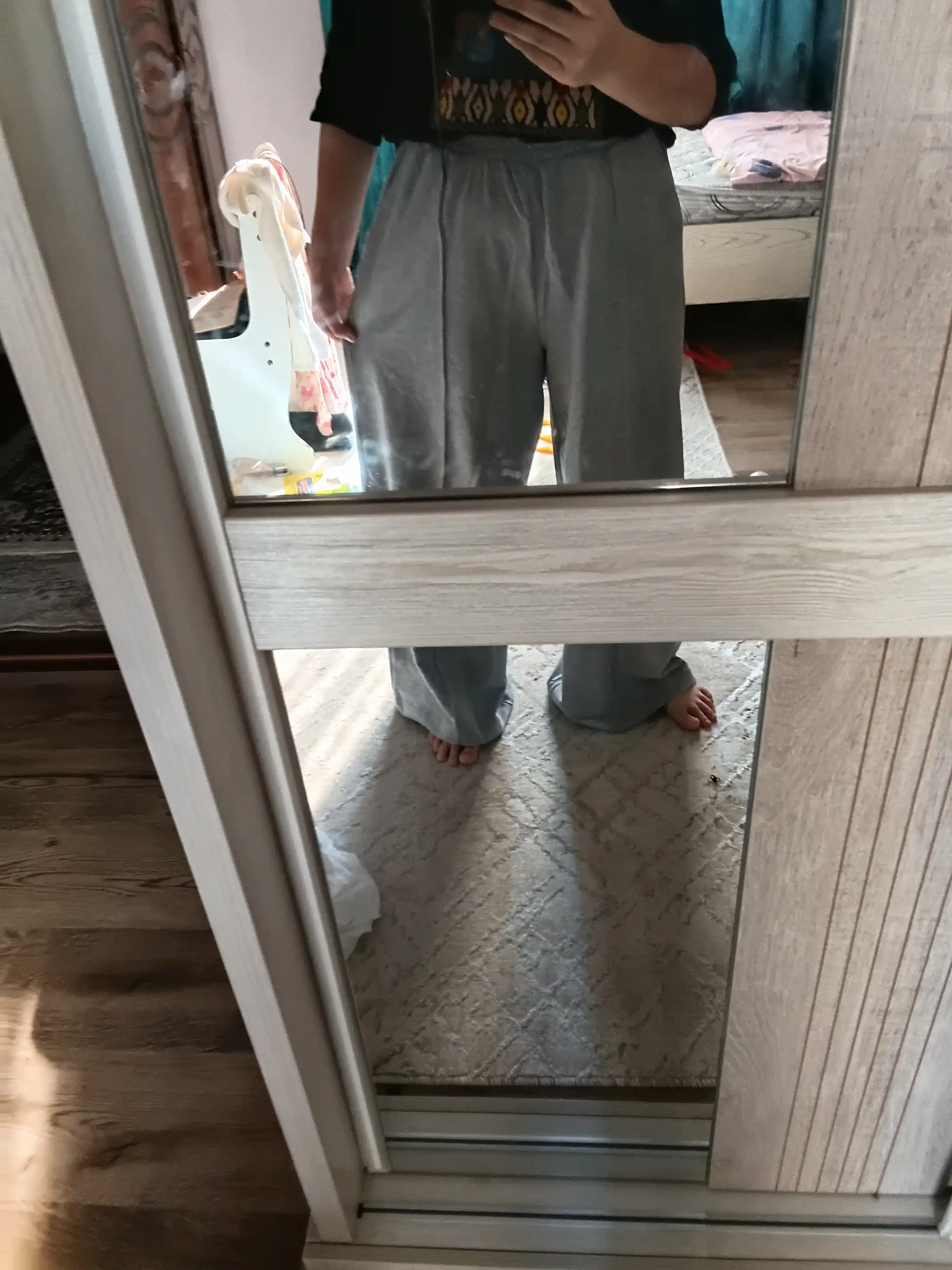 Ayollar keng jogger shimi, paxtasidan tikilgan sport shimi, ORZU-TEXS