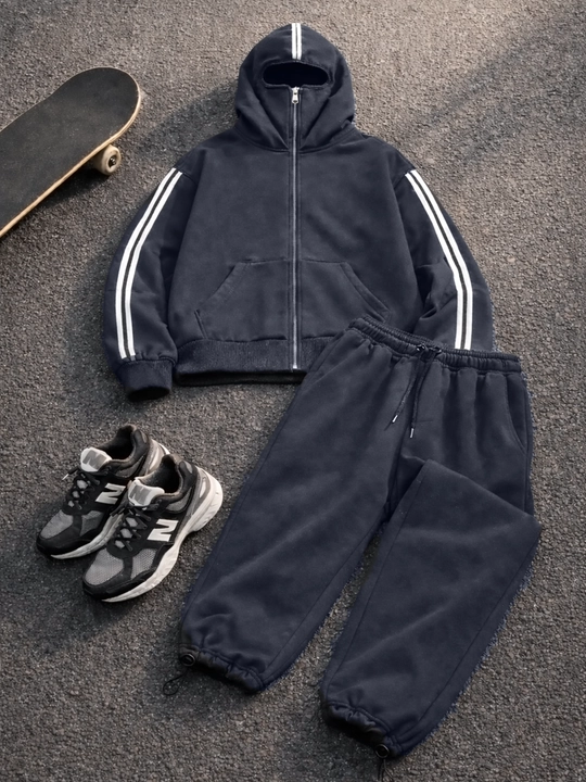 Erkaklar uchun ikkitalik kostyum, to‘plam: jogger va xudi