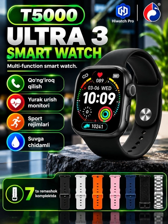 Смарт-часы, Smart Watch, часы мужские Pro Max, для Android и iPhone, беспроводная зарядка - 