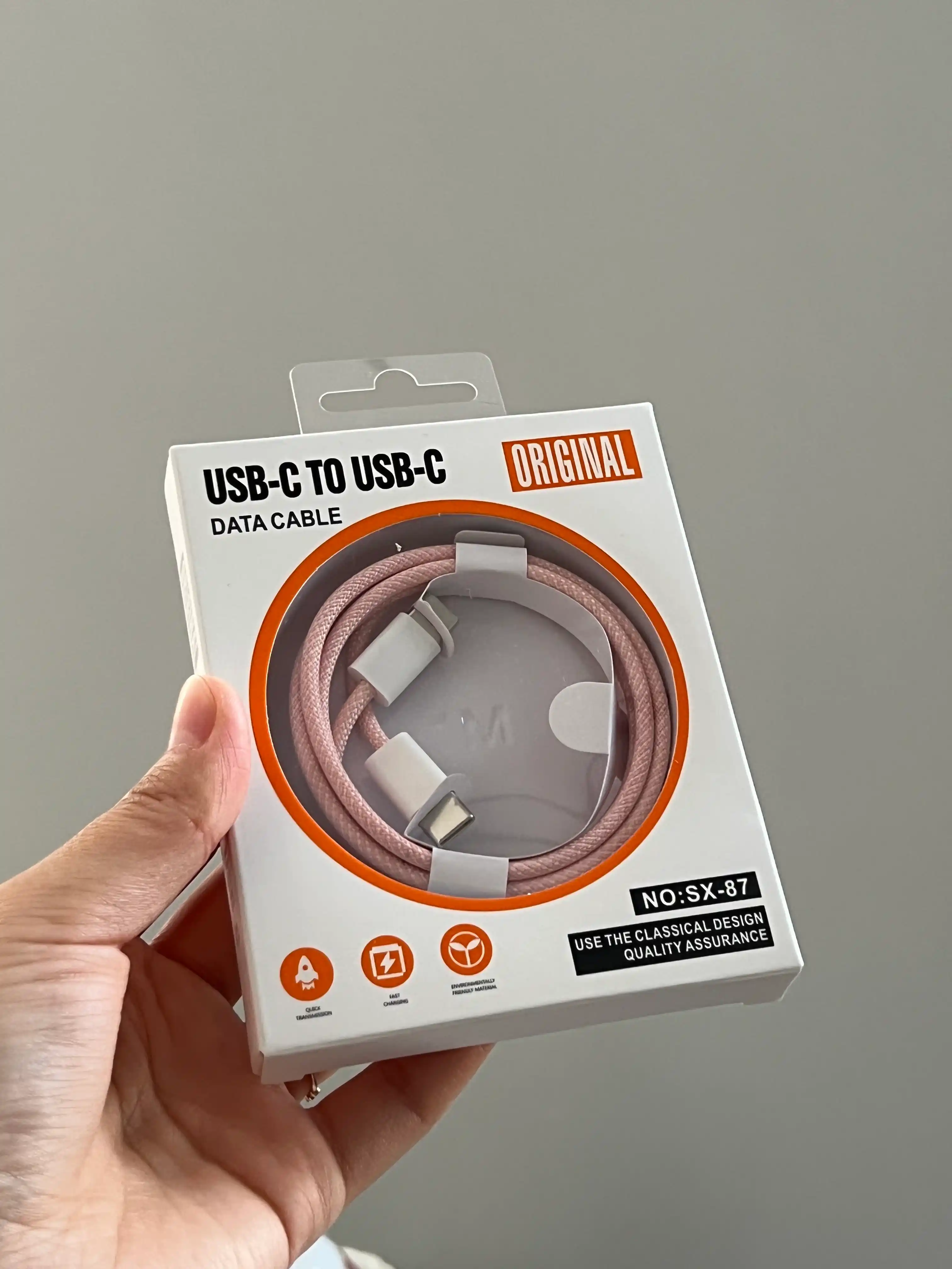 Type-C kabel 60W, ma’lumot uzatish uchun usb type c va taypsi kabel, type c zaryadchik