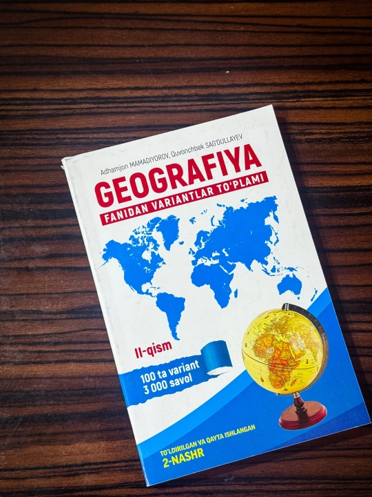 Geografiya variant 2-qism Adhamjon Mamadiyorov