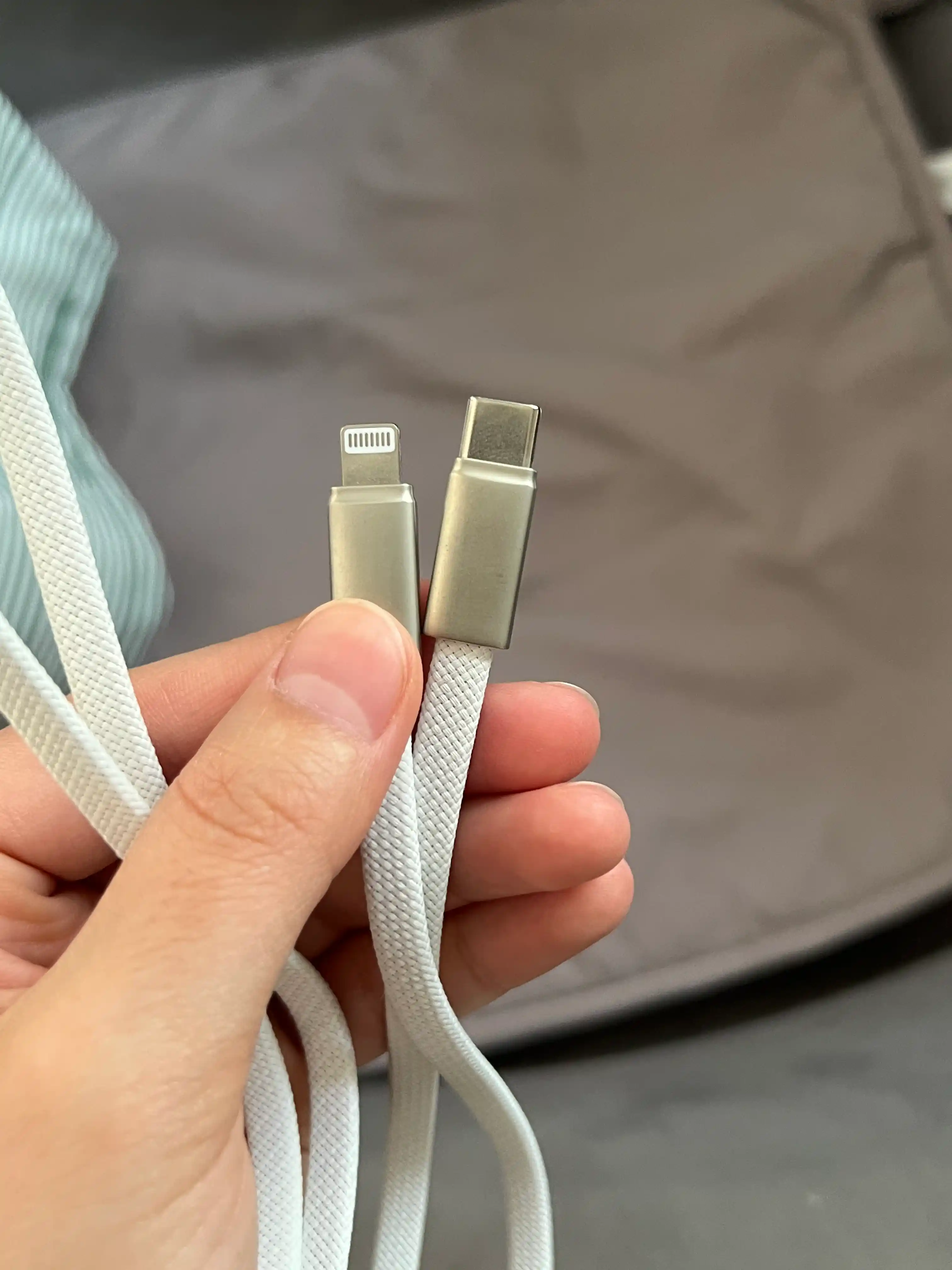 Kabel Type-C to Lightning 3.1, 6A, tez quvvatlash va ma’lumot uzatish uchun