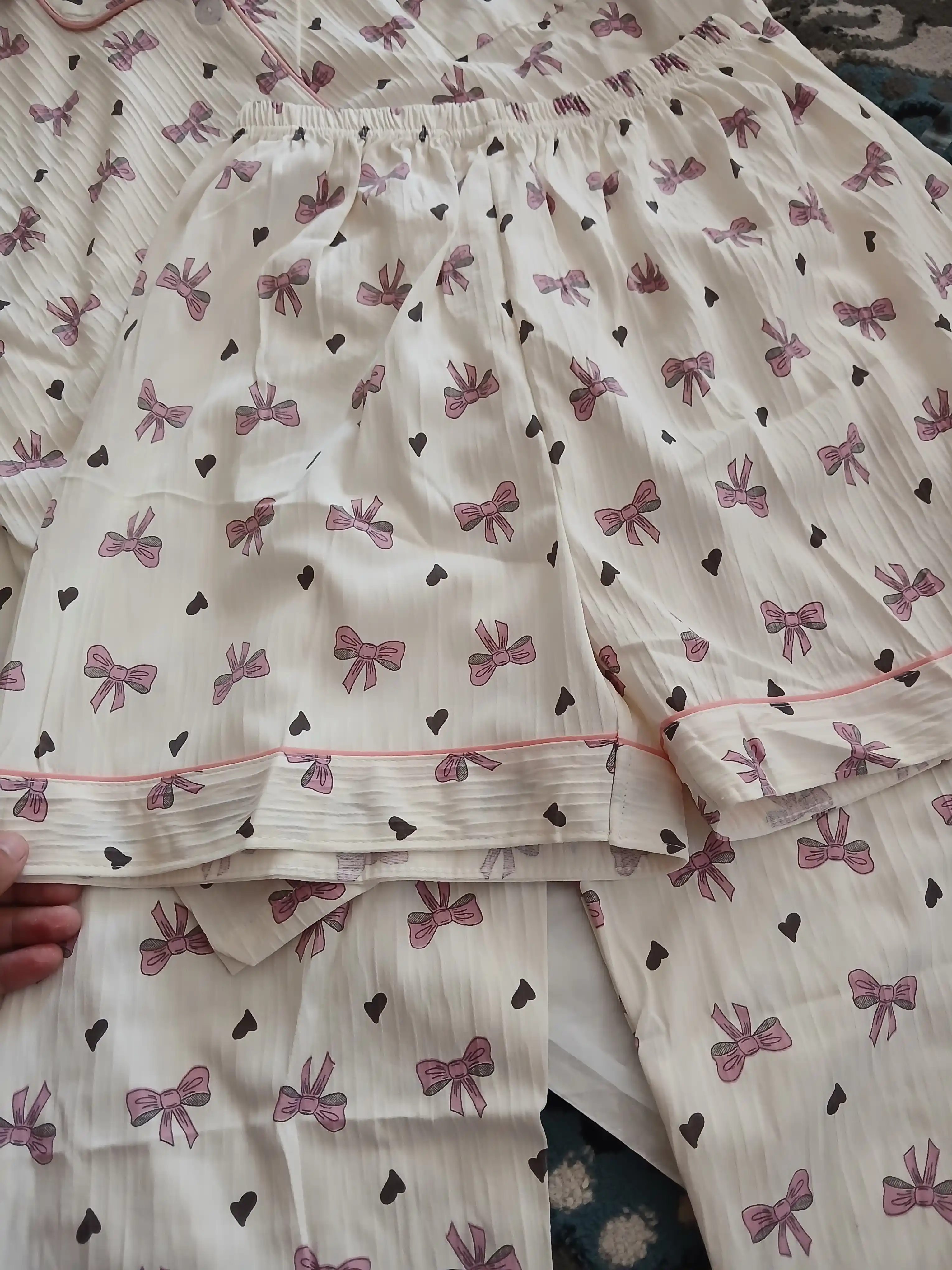 Pijama ayollar uchun 3 tasi 1 da, shim va shortikli komplekt troykalar, ayollar pijamasi