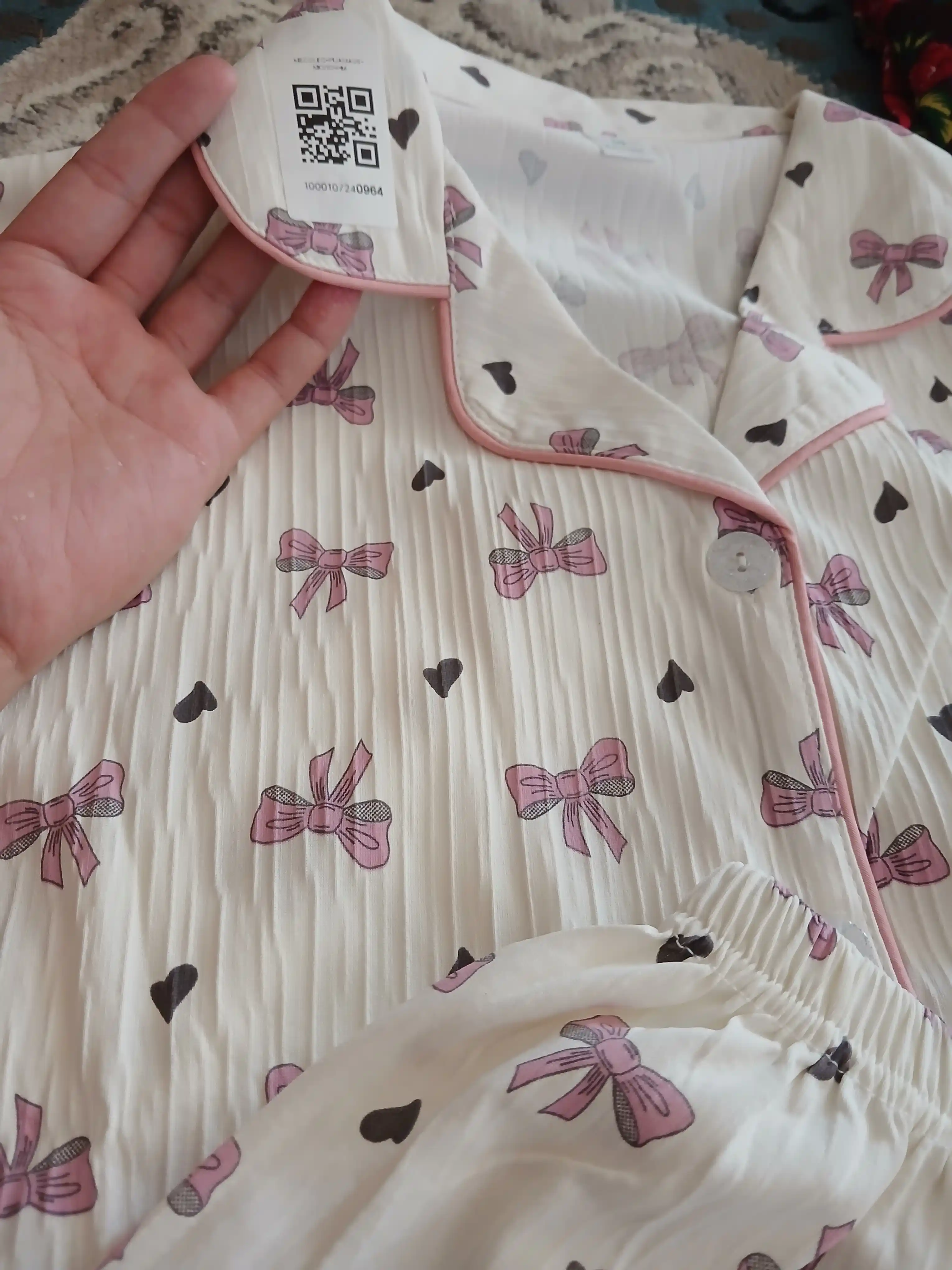 Pijama ayollar uchun 3 tasi 1 da, shim va shortikli komplekt troykalar, ayollar pijamasi