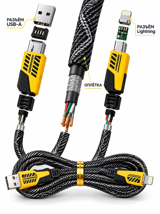 Кабель USB-A — Lightning