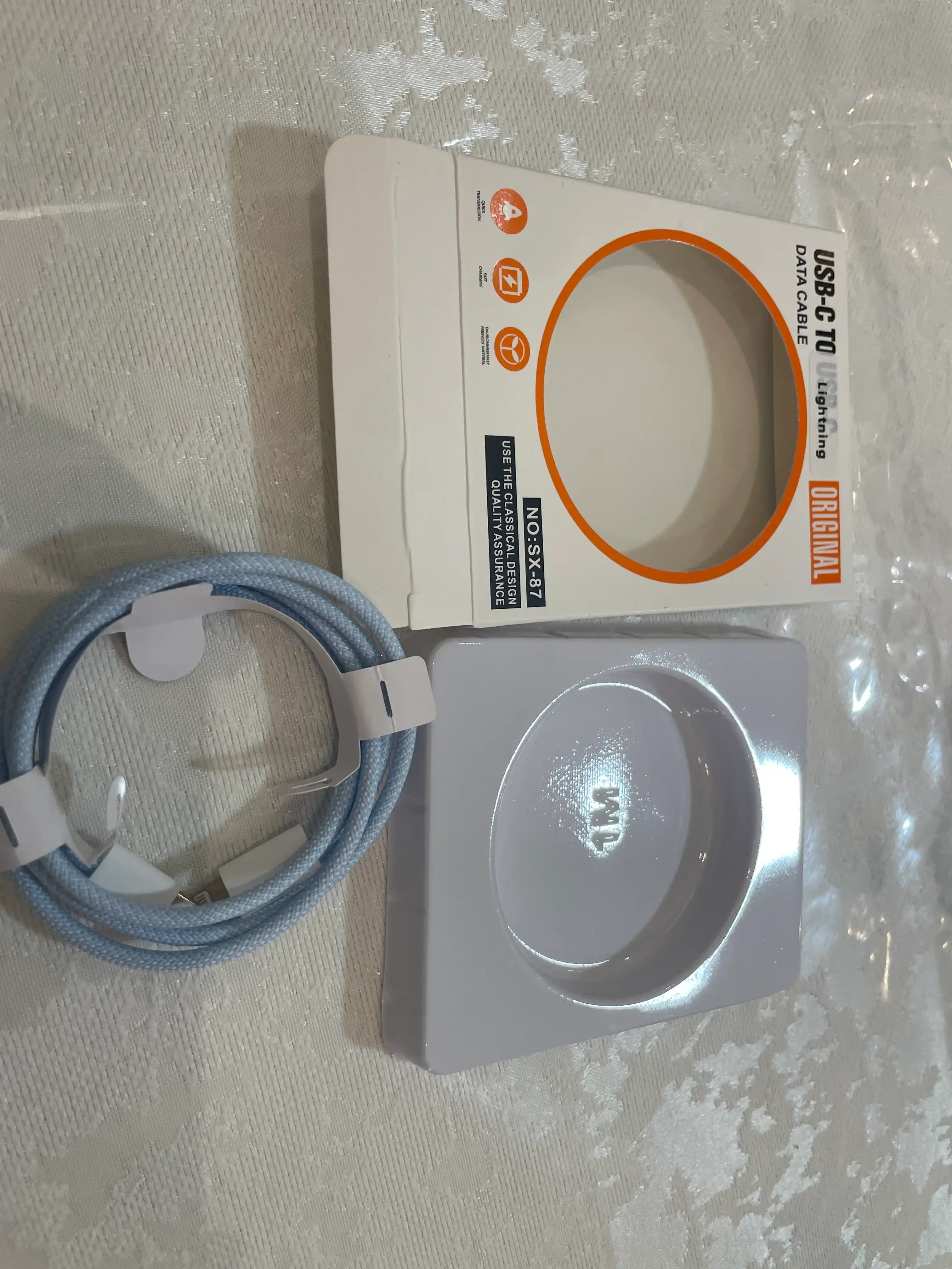 Kabel Type-C to Lightning 3.1, 6A, tez quvvatlash va ma’lumot uzatish uchun