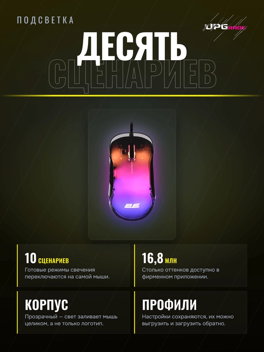 Simli o'yin sichqonchasi 2E Gaming MG345 RGB