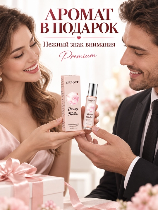 Ayollar uchun paxta qand va vanil hidli moyli atir (Maslyanye duhi, feromon), 10 ml