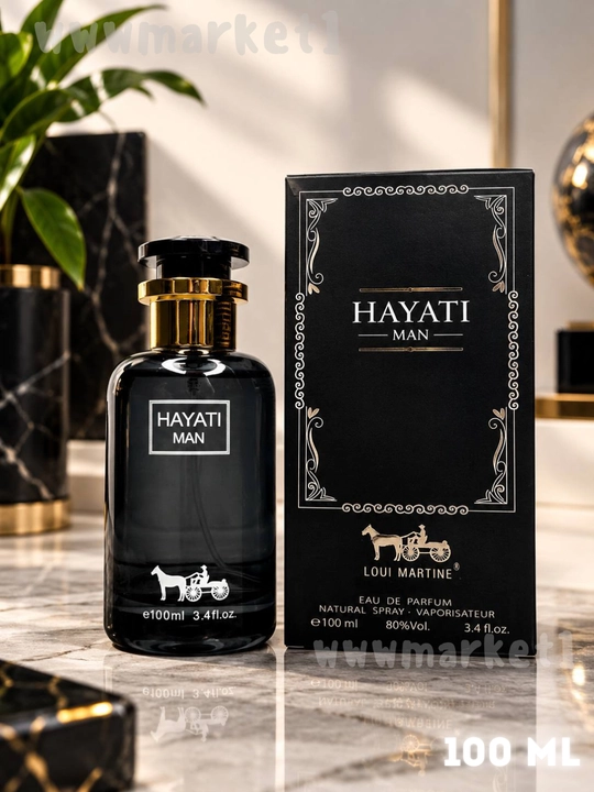 Hayati atir, erkaklar uchun parfumlangan suv Lattafa Hayaati, 100 ml - 